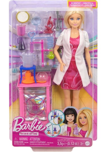 JCR70 Barbie Kariyer Oyun Setleri - Bilim Uzmanı ve Aksesuarları