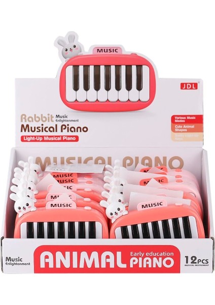 8896-1B 88 Tavşanlı Işıklı Müzikal Piano - 1 Adet Fiyatıdır modelleri