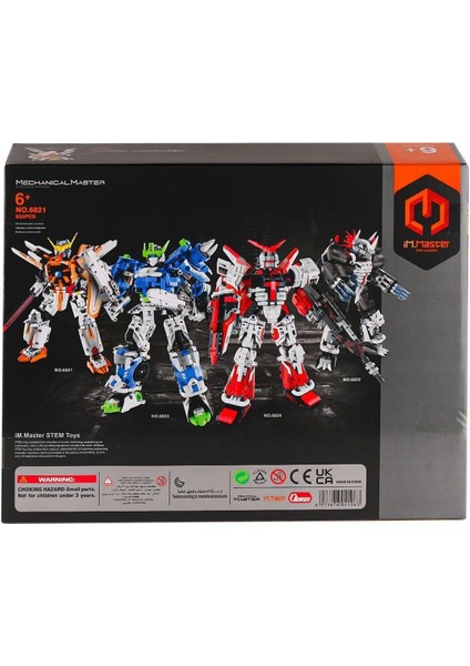 6821 Imm Savaşçı Robot Blok Seti 833 Parça