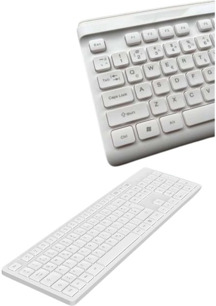 2.4 Ghz Wireless Kablosuz Klavye Mouse Seti Tv Pc Uyumlu