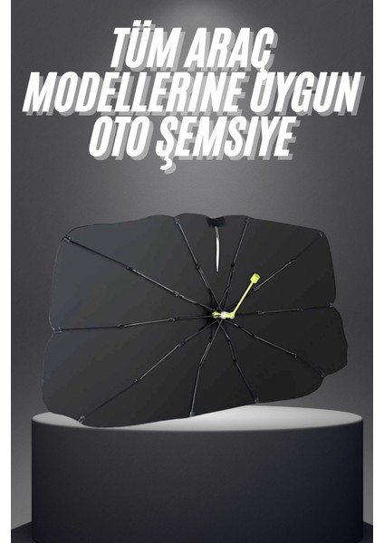 Yeni Nesil Tüm Araç Modellerine Uygun Oto Şemsiye Katlanabilir Uv Işınlarına Karşı