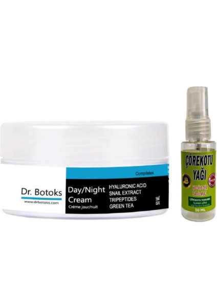 Dr Bot.oks Yaslanma Karşıtı Yüz Bakım Kremi 50 ml x 1 Adet+Vücut Sızıları Için Çörek Otu 30 ml