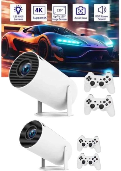 Full Hd 8 GB Ayaklı Çift Kollu 4K Video Oyun Konsolu Taşınabilir