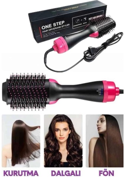 Saç Şekillendirici ve Saç Düzleştirici Fön Tarağı Tarak Fırça 1200W Saç Kurutma modelleri