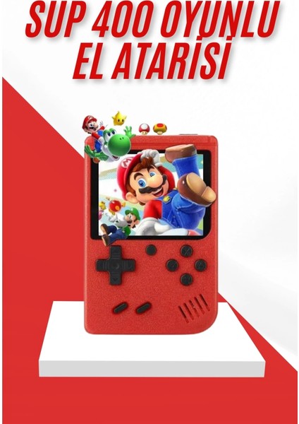 Nostalji Oyunlu Mini Atari Gamebox 400 Oyunlu El Atarisi