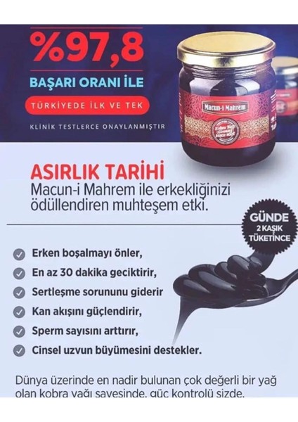 Macun-I Mahrem Erkeklere Özel Doğal Karışım 240 gr x 2 Adet