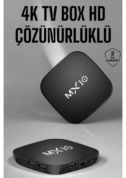 Tv Box Hd Çözünürlüklü 4 Çekirdekli 8 GB Dahili Hafıza Android Uyumlu