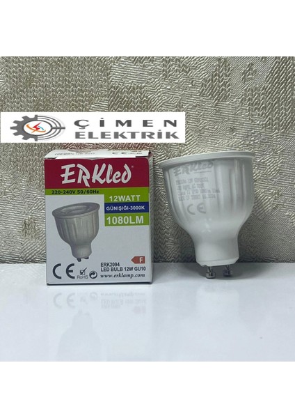 Erkled Erk 2094 GU10 Lensli Ampül 12W 3000K Gün Işığı