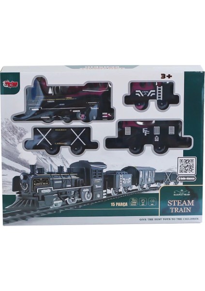 FF-1603C-4C Sesli ve Işıklı Buharlı Tren Oyun Seti