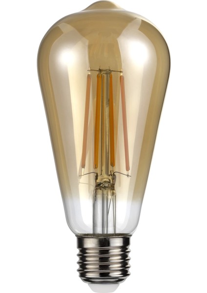 Noas YL92 0020 Flament 6W LED Ampul 1800K Amber E27 Duy