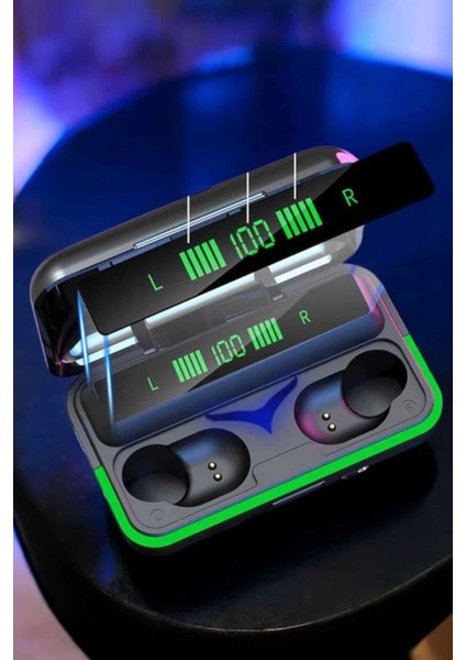 Powerbank Özellikli Kablosuz Bluetooth Kulaklık Rgb Işıklı