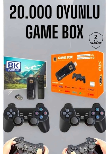 8k Premium 20.000 Oyunlu Gamebox Tv Uyumlu
