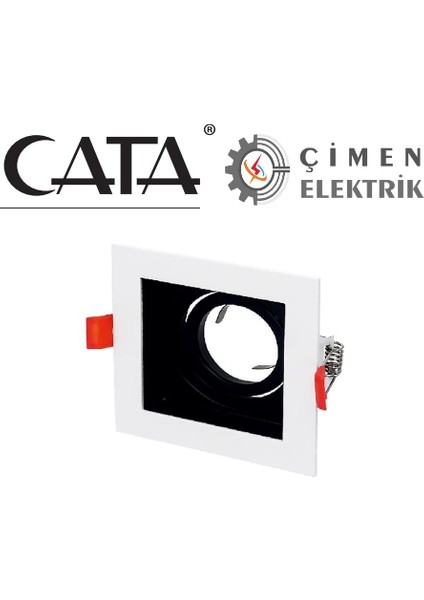 Cata Ct 5222 Beyaz (Siyah) Spot Kasası
