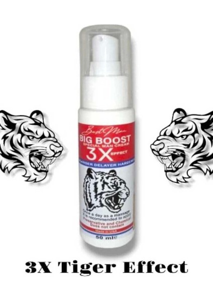 Big Boost 3x Effect Delayer Hardener Cream + Alman Macunu Erkek Performans 240 gr