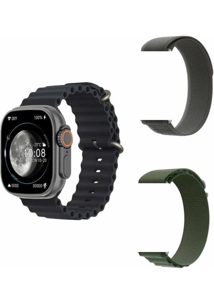 Yeni Nesil Akıllı Kol Saati Nabız Ölçer Gps Uyumlu 49 mm Kasa modelleri