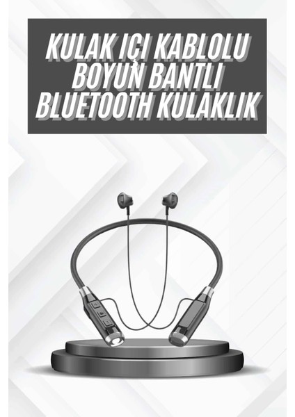 Bluetooth Kulaklık 120 Saat Kullanım Süresi Boyun Askılı Bluetooth Kablosuz Kulaklık