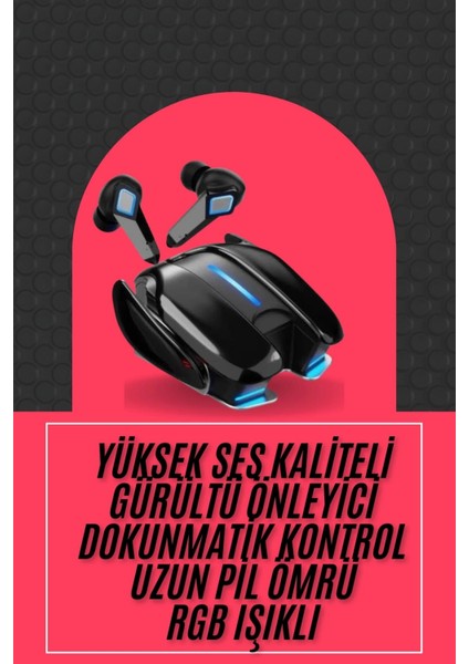 Oyuncu Kulaklığı Gamer Kulaklık Anc Özelliği Rgb Işıklı K68 Bluetooth Kulaklık fiyatları