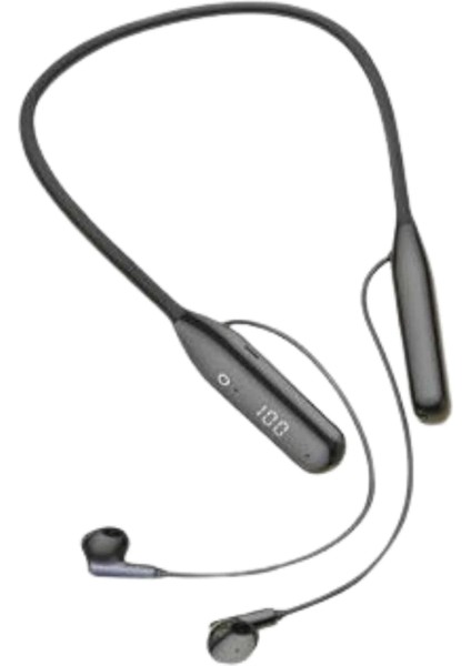 100 Saat Kablolu Boyun Askılı Dijital Göstergeli Bluetooth Kulaklık modelleri