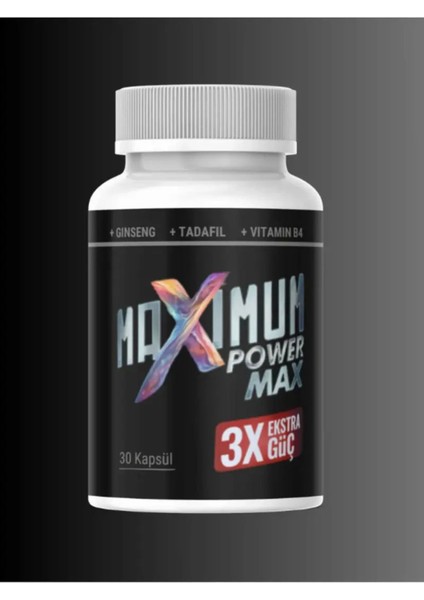 Maximum Power Max 3x Effect Erkeklere Özel Ekstra Güç Performans Sertlik 30'lu