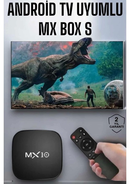 4K Tv Uyumlu Hd Çözünürlüklü Mx Box S 8 GB
