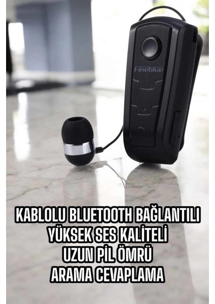 Makaralı Bluetooth Kulaklık Çağrı Cevaplama Kablolu Uzun Pil Ömrü fırsatları