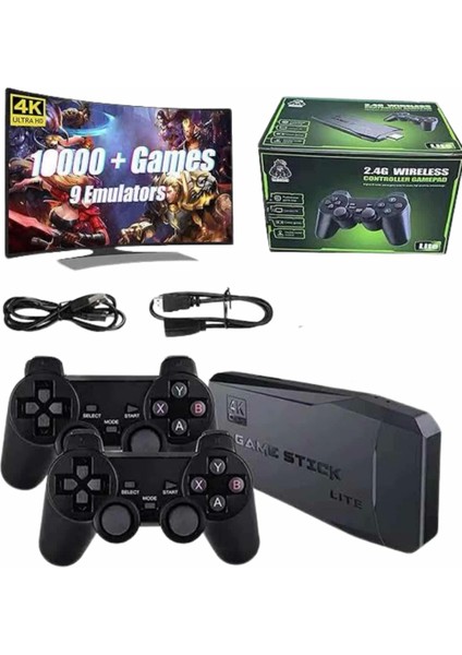 2. 4g Uyumlu Kablosuz Çift Kol Atari Retro 20000 Oyun Game Stick modelleri