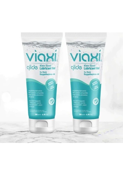 Glide Su Bazlı Jel Sade 200 ml 2'li