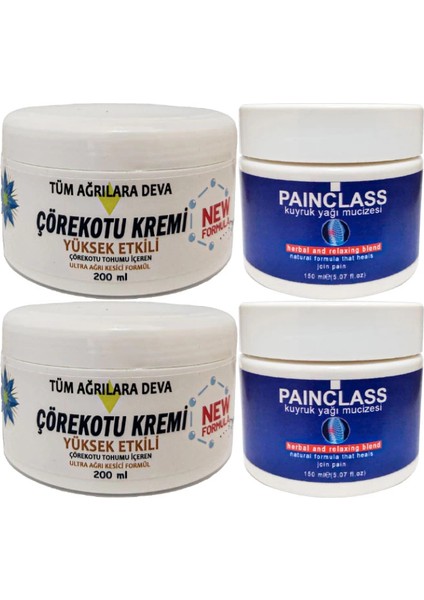 2 Adet Çörek Otu Kremi Xl Box Büyük Boy White 200 ml + Yanında 2 Adet 150 ml Kuyruk Yağı Kremi / Masaj