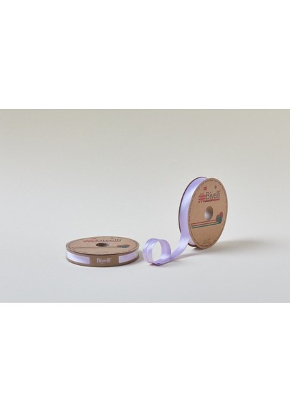 Biye Saten Katlı 009 Lila 2 cm 25 Metre %100 Polyester