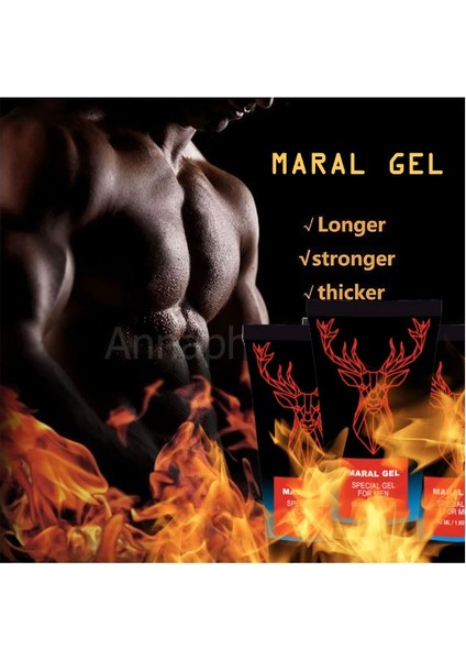 Maral Gel Erkeklere Özel Büyüklüğüne ve Kalınlığına Yeni Seviye Katacak 50 ml Jel, 000031KI : Jel, Paket-Gizli, 1li