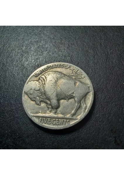 3996368076B7EB1010 1937 Buffalo 5cent Ççt+ Eski Yabancı Madeni Para