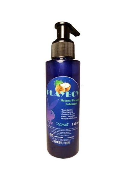 Ebatı Büyük Boy Lubrikant 125 ml Kişisel Kullanım Kolay Girişler Için Hindistan Cevizi Aromalı Jel Anàl Vajìnal Playboy Coconat Lubricant Gel