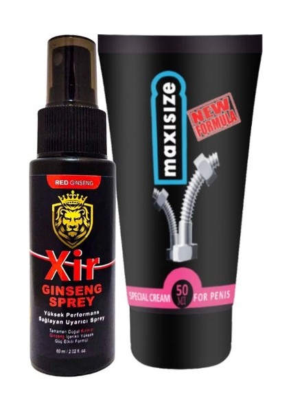 Xir 60 ml Spray 3xeffect Erkeğe Özel Karışım Sprey + Erkeğe Özel 50 ml Krem
