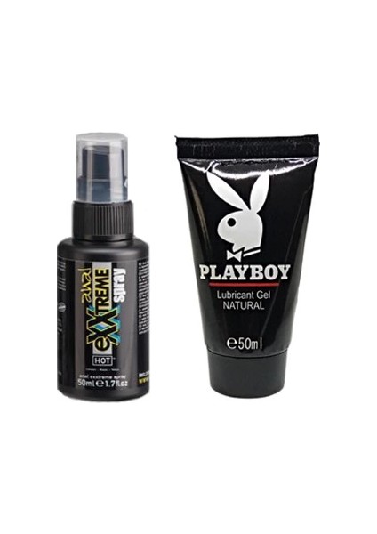 Hintohu Ferahlatıcı Sprey 50 ml + Playboy Lubricant 50 ml Jel