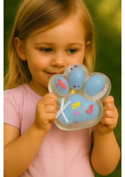 Oyuncak Squishy Kedi Patisi Sukuşi Pati Pullu Tüylü Pati Eğlenceli Oyun