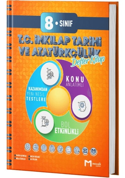 8. Sınıf T.c. Inkılap Tarihi ve Atatürkçülük Defter Kitap