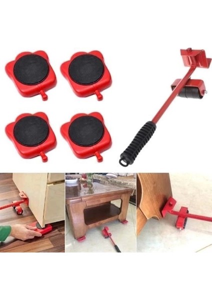 Tekerlekli Basit Pratik Ağır Beyaz Eşya Mobilya Taşıma Kaydırma Aleti Aparatı Seti