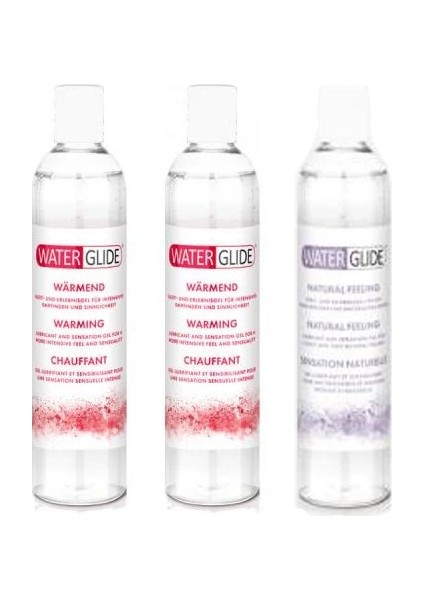 Warming Lubricant 400 ml 2 Adet + Natural Feeling Lubricant 400 ml Doğal His Jel 1 Adet