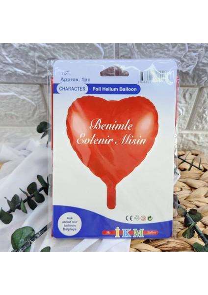 Benimle Evlenirmisin Kap Folyo Balon