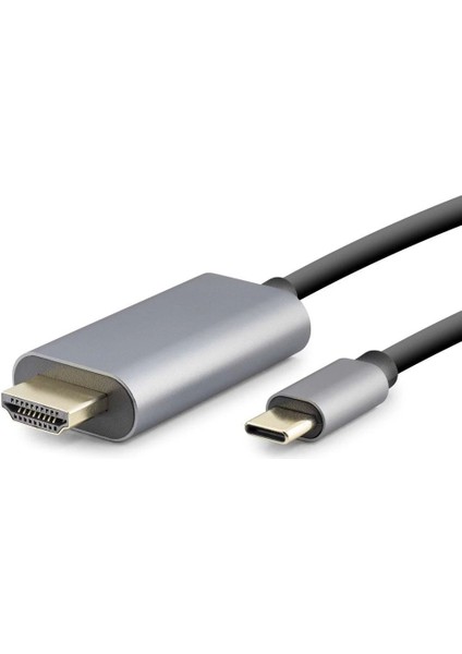 Type-C To Hdmı Kablo Hdtv 4K 60Hz Pvc 1.8m Gri HDX7837