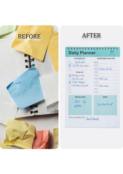 Günlük Planlayıcı Defter, Yapılacaklar Listesi, Planlayıcı Ajanda, Görev Kontrol Listesi (İngilizce)- Yeşil indirimleri