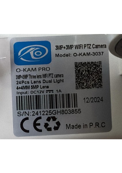 3037 Wifi 6mp Ptz 3 Lens Ip Kamera fiyatları