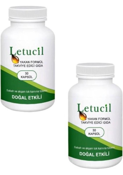 Letucil 30'lu Biberiye&yeşil Çayın Etkisiyle Diyetinize Takviye x 2 Adet