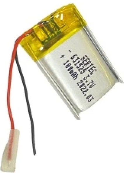 631525 3.7V 180 Mah Li-Polymer Pil DEVRELI/1.5A