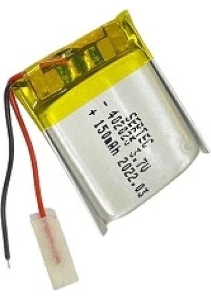 402025 3.7V 150 Mah Li-Polymer Pil DEVRELI/1.5A