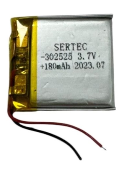 302525 3.7V 180MAH Li-Polymer Pil DEVRELI/1.5A