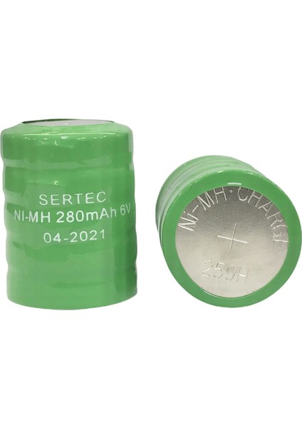 6V Ni-Mh 280 Mah Buton Şarjlı Pil