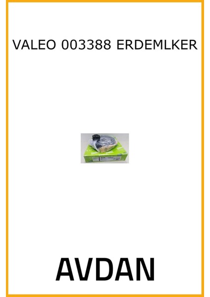 Orjinal Valeo 003388 - Renault R 12 De8 Debrıyaj Setı R12 1,4