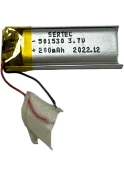 501530 3.7V 200MAH Li-Polymer Pil DEVRELI/1.5A