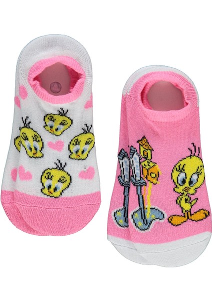 Kız Çocuk 2'li Babet Çorap 2-12 Yaş Pembe